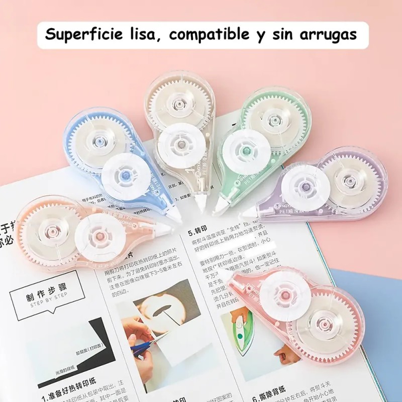 Cinta Correctora Instantáneo Set 6pzas De 12m X 6mm X