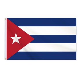 Cuba Flag,3x5 FT Cuban Flag,36x60 Inch Large Digitial Double-Printed Durable 150D Thick Polyester Decorations with 2 Brass Grommet