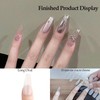 Sun&Beam Nails Fake Nails Tips Full Clear Acrylic Cover for
