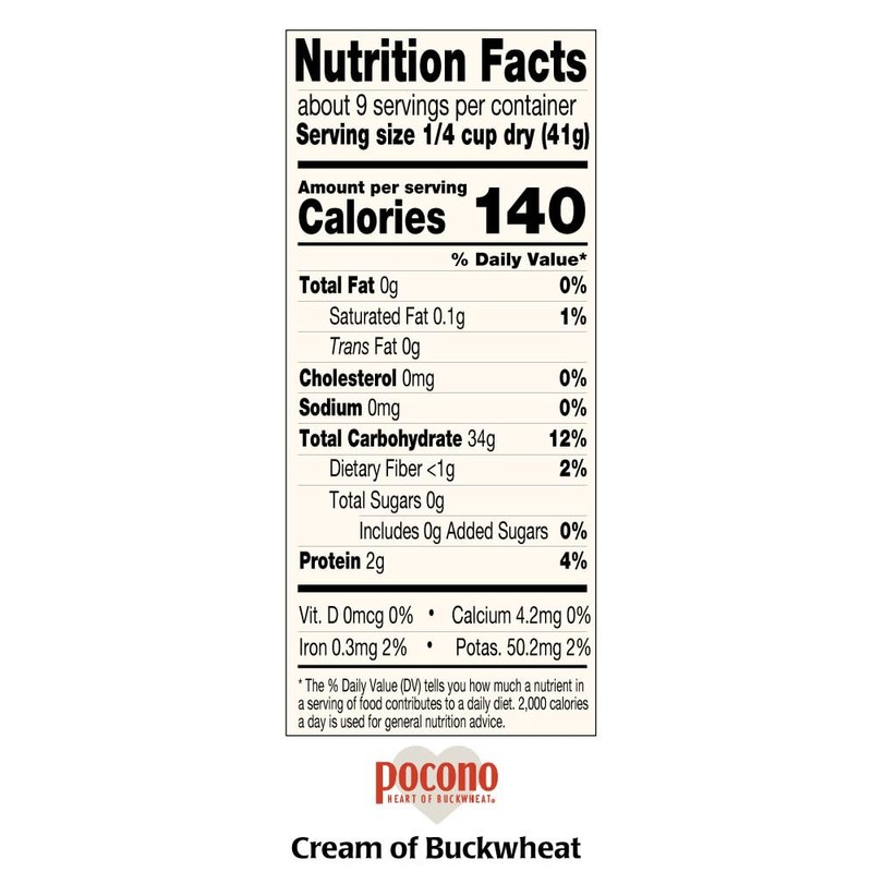 Pocono Organic Cream of Buckwheat Cereal (3x13 oz.)