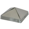 6x6 Stainless Steel Pyramid Post Caps (4-Pack) - Extended Lip