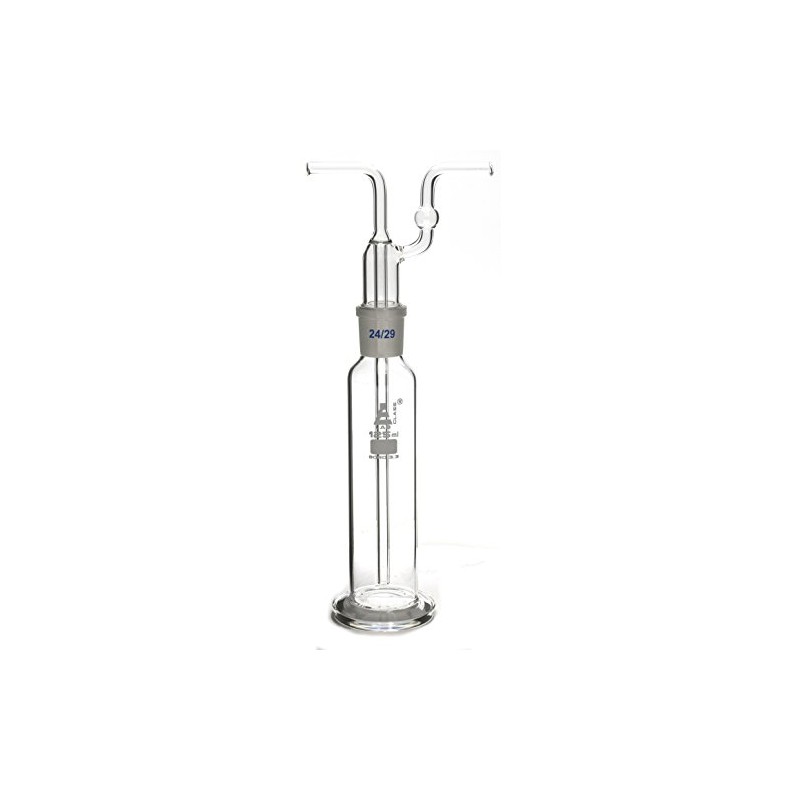 EISCO 125mL Drechsel Bottle for Gas Washing, Interchangeable Joint Head