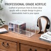 MyGift Modern Premium Clear Acrylic Stackable CD Holder Rack with