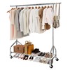 Whitmor Heavy Duty Clothes Rack, Rolling Garment Rack with Lockable