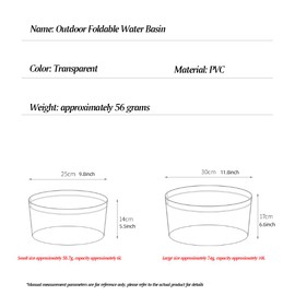 Collapsible Wash Basin Foldable Dishpan Dish Tub Portable Sink for Camping