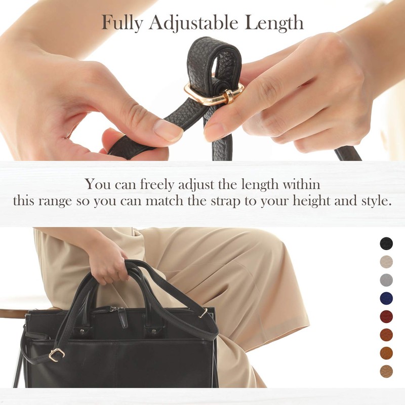 Shoulder strap, Shoulder bag, strap, synthetic leather, approx. 0.7 inch