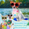 Weewooday 50 Pcs Hawaiian Dog Bandanas Bulk Summer Bandanas for