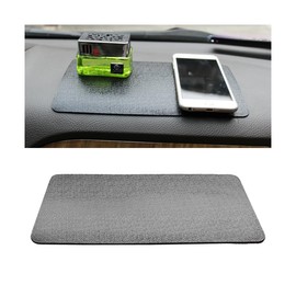 LKAHG Car Dashboard Anti-Slip Rubber Pad, 10.6"x 5.9" Non-Slip Vehicle Sticky Adhesive Mat, Sticky Dash Gripping Pad for Cell Phone Sunglasses Keys, Universal Automotive Accessories (Car Texture)