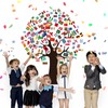 World Flags Tree Bulletin Board Decorations International Flag Tree Paper