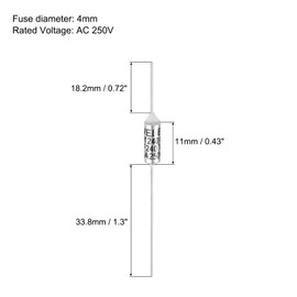 MECCANIXITY 4Pcs Metal Temperature Thermal Fuse RY240 240 °C 464°F 15A 250V Cutoff Thermal Fuse for Motor Transformer Electric Industrial Home Appliance