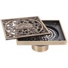 10x10cm Floor Drain Antique Copper Anti Odor Bathroom Floor Drainer