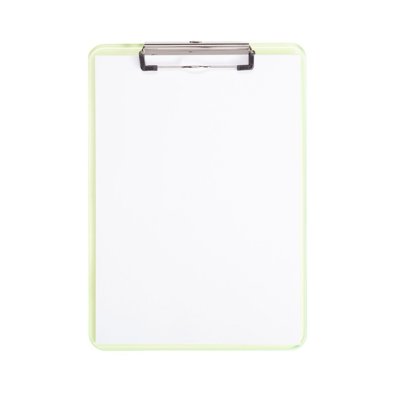 Maul writing board, plastic, A4 clipboard, hanging loop yellow