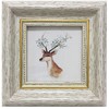 AMHOME 3.5x3.5 Picture Frame White (Cream Color) Square Photo Frame