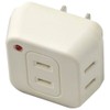 Yazawa STT153W Triple Tap with Lightning Surge, 3 Mouth White