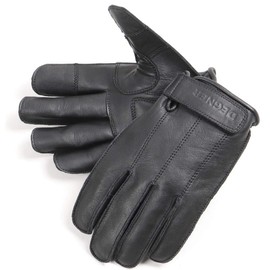 DEGNER Leather Touring Short Motorcycle Gloves Black XL TG-58