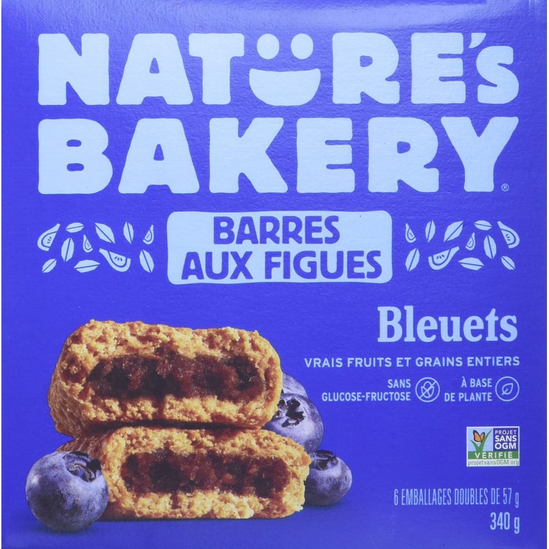Nature's Bakery Fig Bars , Whole Wheat Blueberry, 340g (