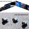 Aiqeer 2 Pcs 12 mm Self-locking Latching Push Button Switch,