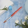 Professional Flexible Hair Nail Art Brush Rosewood Handle Crystal Pen