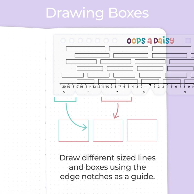 Universal Grid Ruler (Spaces Between Boxes) - Dotted Journaling/Bullet Planning