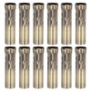 PATIKIL 3.94 Tall Candle Covers Sleeves, 12 Pcs Metal E14