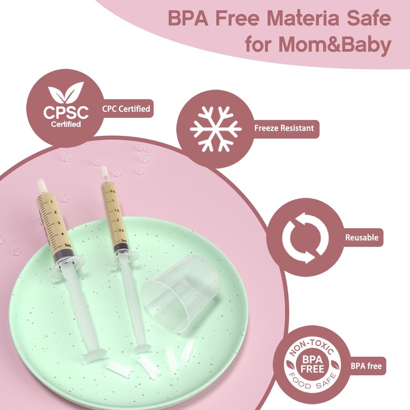 60 Sets 1/3/5Ml Colostrum Collector Kit Include 1/3/5ml*20 No Needle