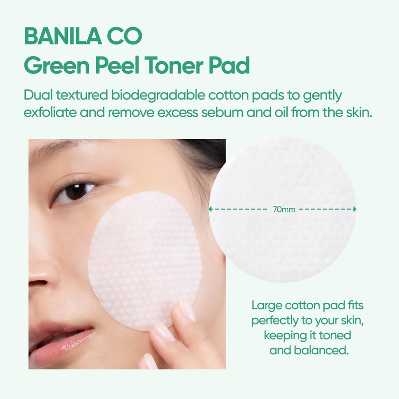 Banila Co Clean it Zero Green Peel Toner Pad, Vegan
