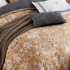 mixinni Long Staple Cotton Percale Golden Paisley Duvet Cover King
