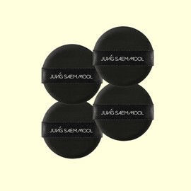 Jeongsaemmul JUNGSAEMMOOL Cushion Puff 4pcs Black 4p / 정샘물 쿠션 퍼프 4개입 블랙 4p
