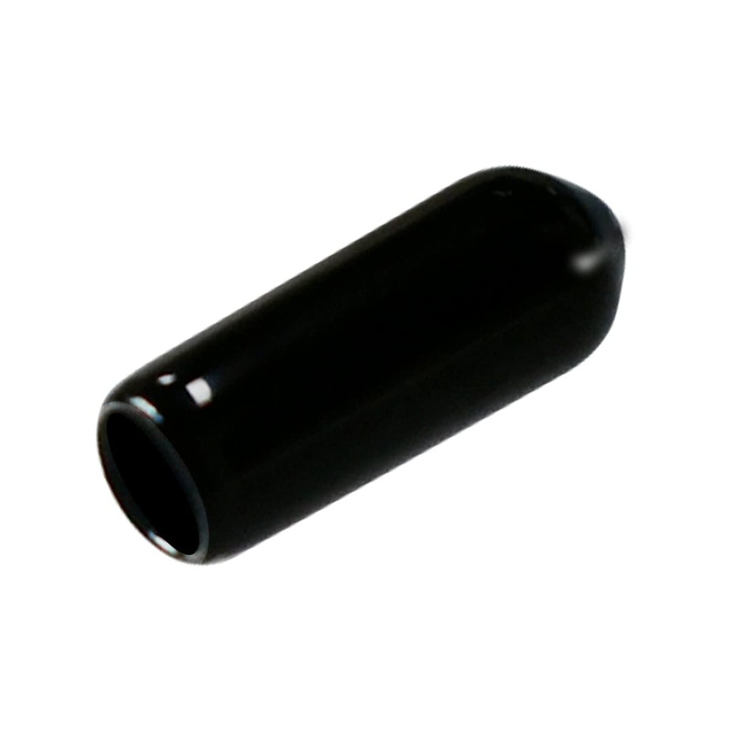 50pcs Vinyl Flexible End Caps, Rubber End Caps, Black Bolt