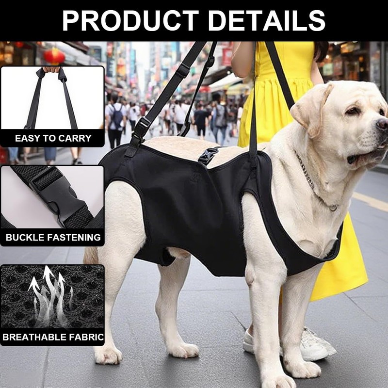 Dog Carrying Aid, Carrying Aid, Dog Stairs, Adjustable for Rear