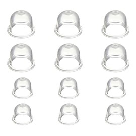 KVBUCC 12 PCS 19mm and 22mm Carburetor Cups, Fuel Primer Bulb Pump, Petrol Fuel Injector for Chain Saw, Blower, Lawn Mower (Clear)