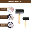 Brayer Roller for Crafts, 3 PCS Rubber Brayer Roller, Ink