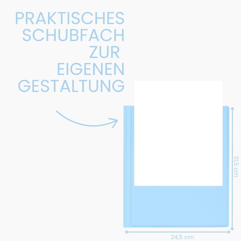 Friendly Fox A4 Display Book with Transparent Pockets, Presentation Folder