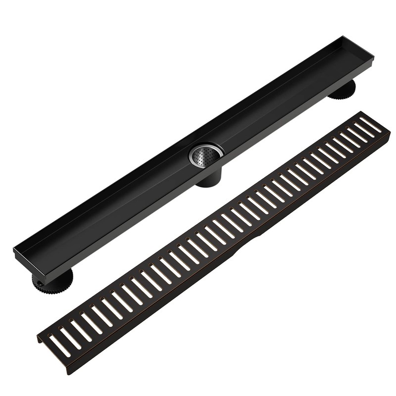 WEBANG 24 Inch Linear Shower Drain Rectangular Floor Drain with