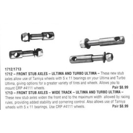 Kyosho WIDE TRACK STUB AXLE Tamiya Wheel Adapter for Kyosho Ultima RC Team CRP 1713