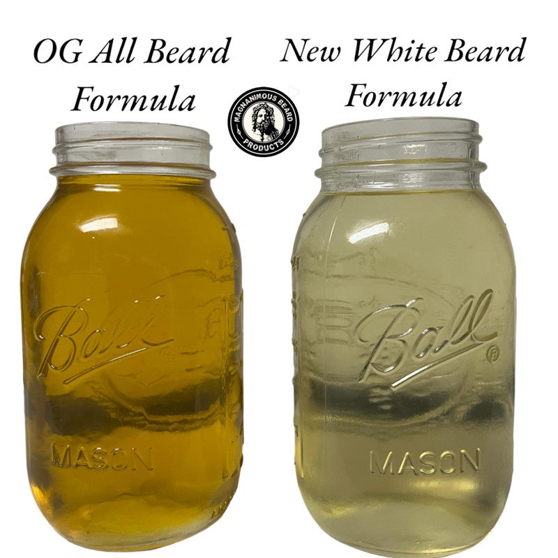 MAGNANIMOUS WHITE BEARD OIL FORMULA (3.5 OZ) "ALEXANDER" SCENT (MAHOGANY,