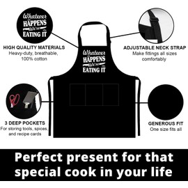 Funny Husband Apron - Men's Anniversary, Gift For Men, Dad, Husband, Him - Kitchen Aprons with Pockets for Cooking Hubby