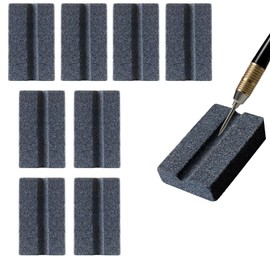 8PCS BMYUK Darts V-Sharp Sharpening Stone for Metal Dart Tips Polishing and Deburring Long-Lasting Sharpness Professional Accessories