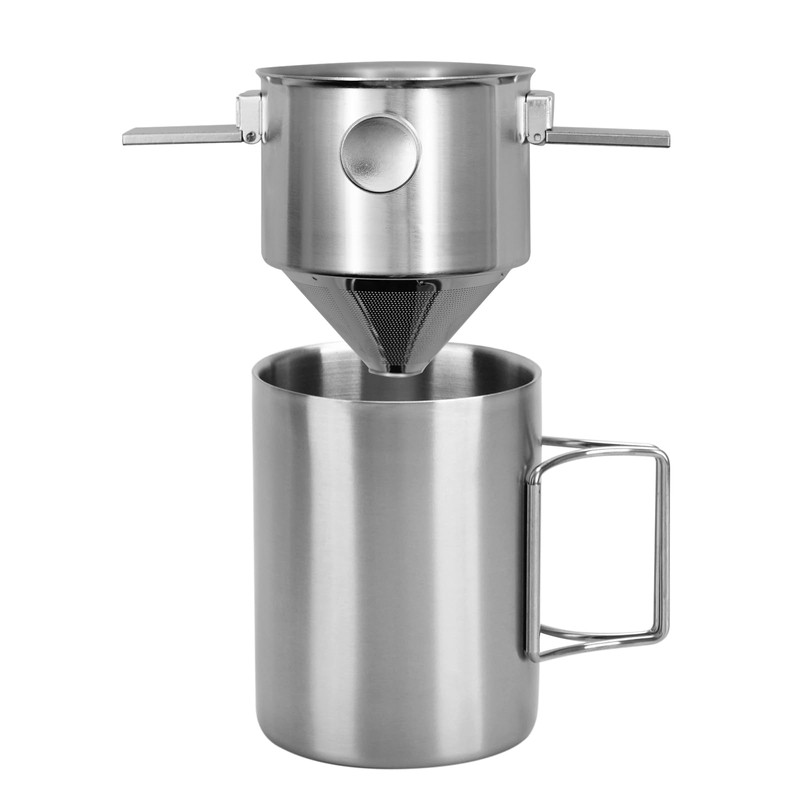 BSDLZCH 304 Stainless Steel Hanging Ear Coffee Filter Cup Portable