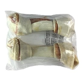 Chicken and Rawhide Twister Bone Chew, Product of Brazil, 8 to 9 Inches Long, 2 Count per Package