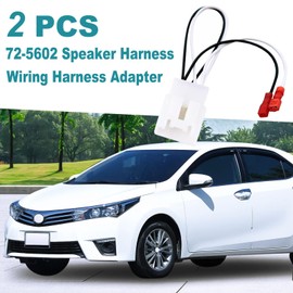 IMMK 72-5602 Car Replacement Door Speaker Wiring Harness Plug Connector for 2011-2021 Ford F-150 Fusion Escape Focus Bronco Mustang Mondeo MK4 Mazda 2 3 6 CX5 Cable Plug Speakers Harness (Pack of 2)