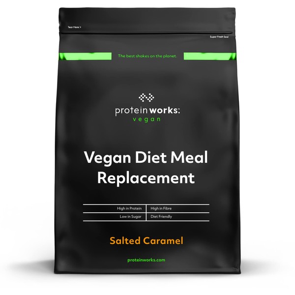 Vegan Diet Meal Replacement Smoothie | Salted Caramel | 100% Plant Based | Essential Vitamins And Minerals | Cheap, Healthy And Fast | THE PROTEIN WORKS | 1kg