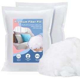 ZXIIXZ 600g/21.1oz Polyester Fiberfill, Fiber Filling Stuffing Polyfill Stuffing, Fluff Stuffing Crochet Filling Fiberfill Stuffing for Soft Pillow Cushion Filler Stuffing