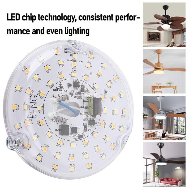 4 Inch Ceiling Fan LED Light Replacement, 15W 3000K 4000K