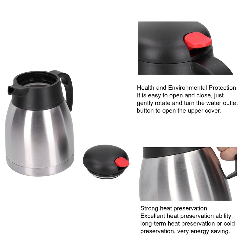Large Capacity Thermal Jug 304 Stainless Steel Vacuum Insulation Kettle