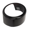Front Grille Emblem Logo Ring Glossy Black Exterior Badge Decoration