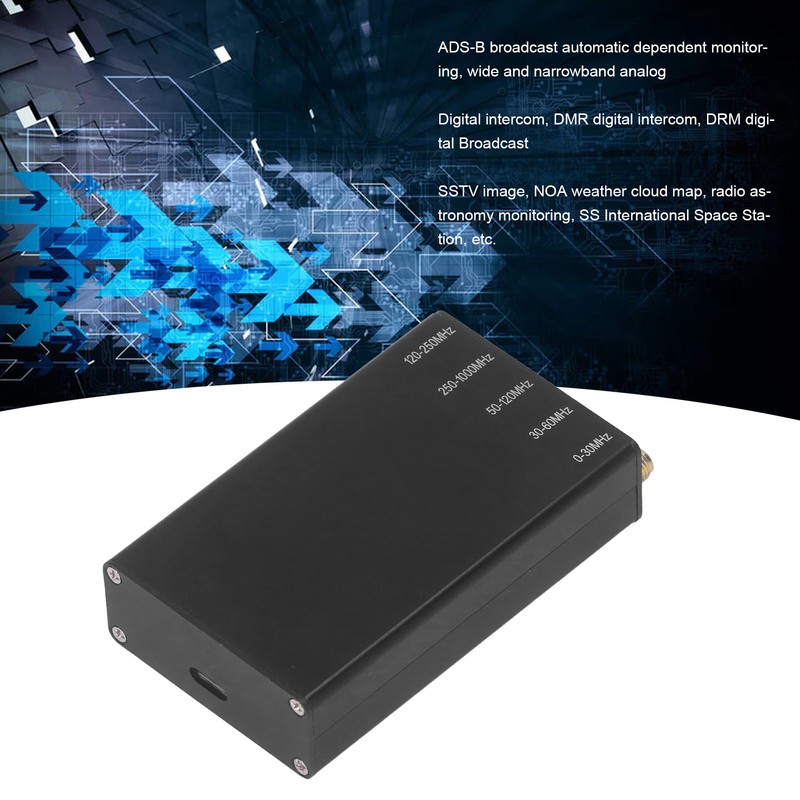 Full Band Receiver 10kHz1GHz Aviation Broadband Shortwave Radio Simple RTLSDRS