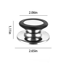 4 Pack Pot Lid Knob Replacement, Black Pot Lid Knobs Set, Heat Resistant and Prevent Static electricity, Easy installation Kitchen Cookware Replacement Pan Lid Holding Handles