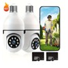 Hiseeu 2.4G WIFI Wireless Light Bulb Security Camera with SD