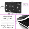 ELABEST Glitter Evening Clutch Bag Single Sided Diamond Bag Crossbody